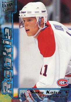 #344 Saku Koivu - Montreal Canadiens - 1995-96 Ultra Hockey
