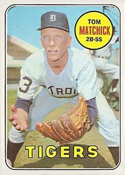 #344 Tom Matchick - Detroit Tigers - 1969 Topps Baseball