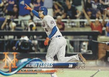 #344 Wilmer Flores - New York Mets - 2018 Topps Baseball
