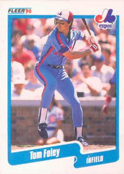 #344 Tom Foley - Montreal Expos - 1990 Fleer USA Baseball