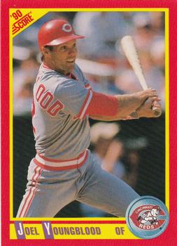#344 Joel Youngblood - Cincinnati Reds - 1990 Score Baseball