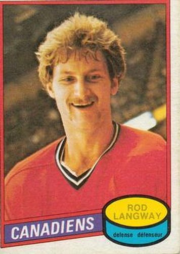 #344 Rod Langway - Montreal Canadiens - 1980-81 O-Pee-Chee Hockey