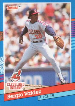 #344 Sergio Valdez - Cleveland Indians - 1991 Donruss Baseball