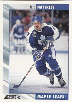 #344 Ric Nattress - Toronto Maple Leafs - 1992-93 Score USA Hockey