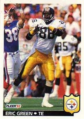 #344 Eric Green - Pittsburgh Steelers - 1992 Fleer Football
