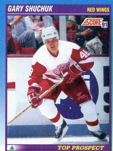 #345 Gary Shuchuk - Detroit Red Wings - 1991-92 Score Canadian Hockey