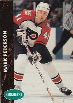 #345 Mark Pederson - Philadelphia Flyers - 1991-92 Parkhurst Hockey