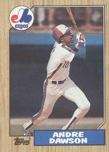 #345 Andre Dawson - Montreal Expos - 1987 Topps Baseball