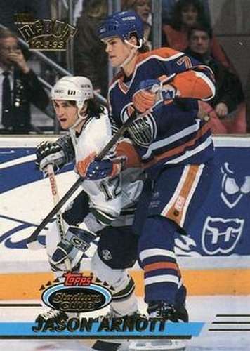 #345 Jason Arnott - Edmonton Oilers - 1993-94 Stadium Club Hockey