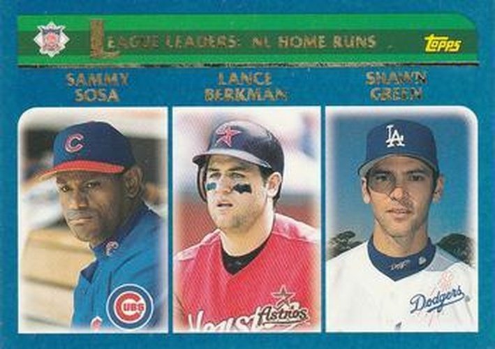 #345 National League Home Run Leaders - Chicago Cubs / Houston Astros / Los Angeles Dodgers - 2003 Topps Baseball