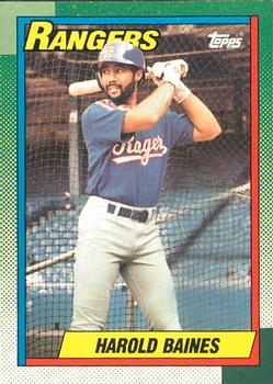 #345 Harold Baines - Texas Rangers - 1990 O-Pee-Chee Baseball