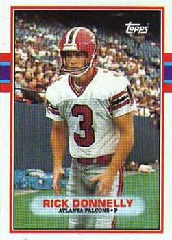 #345 Rick Donnelly - Atlanta Falcons - 1989 Topps Football