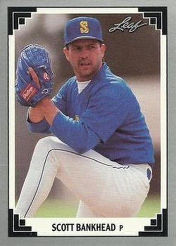 #345 Scott Bankhead - Seattle Mariners - 1991 Leaf Baseball