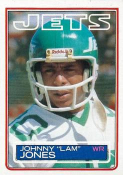 #345 Lam Jones - New York Jets - 1983 Topps Football