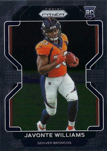#345 Javonte Williams - Denver Broncos - 2021 Panini Prizm Football