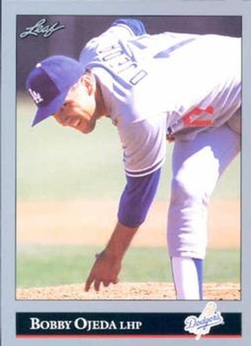#345 Bobby Ojeda - Los Angeles Dodgers - 1992 Leaf Baseball