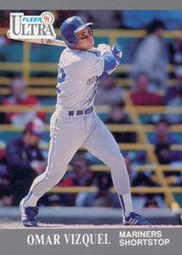 #345 Omar Vizquel - Seattle Mariners - 1991 Ultra Baseball