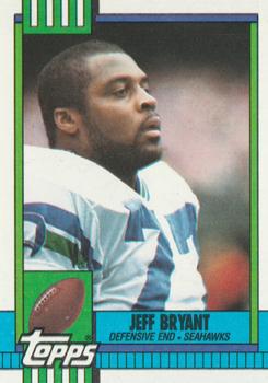 #345 Jeff Bryant - Seattle Seahawks - 1990 Topps Football