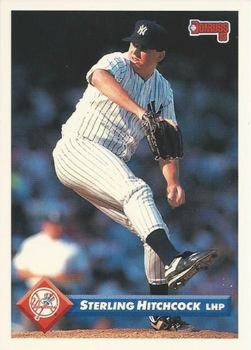 #345 Sterling Hitchcock - New York Yankees - 1993 Donruss Baseball