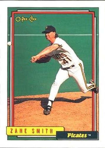 #345 Zane Smith - Pittsburgh Pirates - 1992 O-Pee-Chee Baseball