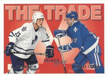 #345 Mats Sundin / Wendel Clark - Toronto Maple Leafs / Quebec Nordiques - 1994-95 Topps Premier Hockey