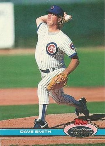 #345 Dave Smith - Chicago Cubs - 1991 Stadium Club Baseball