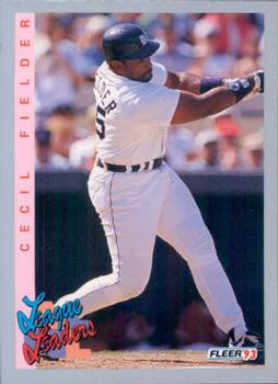 #345 Cecil Fielder - Detroit Tigers - 1993 Fleer Baseball