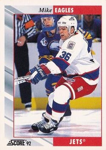 #345 Mike Eagles - Winnipeg Jets - 1992-93 Score USA Hockey