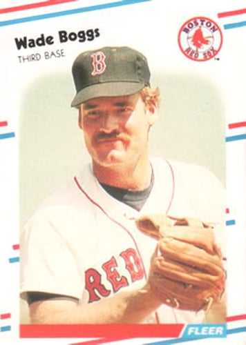 #345 Wade Boggs - Boston Red Sox - 1988 Fleer Baseball