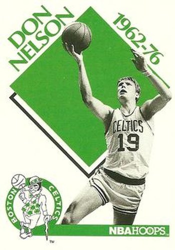 #345 Don Nelson - Boston Celtics / Golden State Warriors - 1990-91 Hoops Basketball