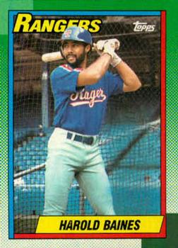 #345 Harold Baines - Texas Rangers - 1990 Topps Baseball