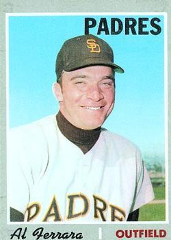 #345 Al Ferrara - San Diego Padres - 1970 Topps Baseball