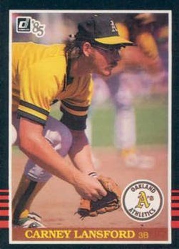 #345 Carney Lansford - Oakland Athletics - 1985 Donruss Baseball