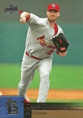 #345 Chris Carpenter - St. Louis Cardinals - 2009 Upper Deck Baseball