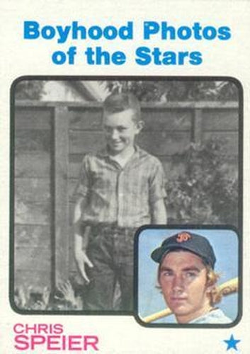 #345 Chris Speier - San Francisco Giants - 1973 Topps Baseball