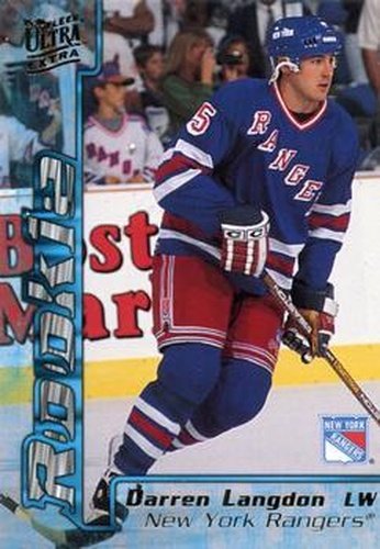 #345 Darren Langdon - New York Rangers - 1995-96 Ultra Hockey