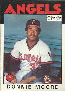 #345 Donnie Moore - California Angels - 1986 O-Pee-Chee Baseball