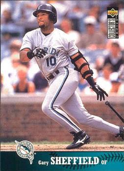 #345 Gary Sheffield - Florida Marlins - 1997 Collector's Choice Baseball