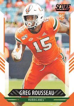 #345 Greg Rousseau - Miami Hurricanes - 2021 Score Football