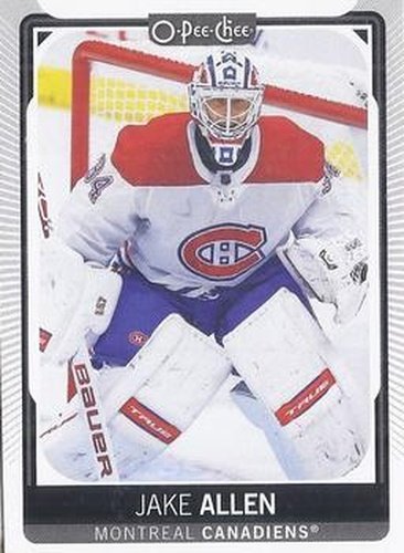 #345 Jake Allen - Montreal Canadiens - 2021-22 O-Pee-Chee Hockey