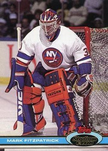 #345 Mark Fitzpatrick - New York Islanders - 1991-92 Stadium Club Hockey