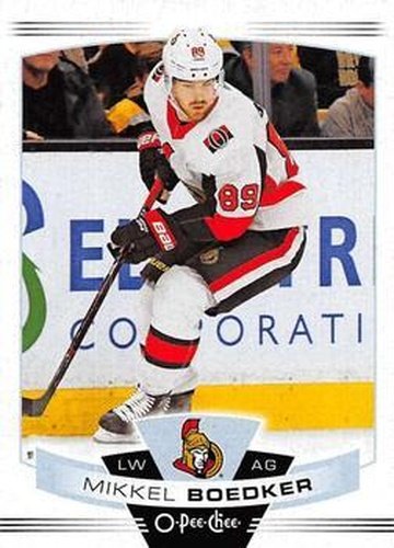 #345 Mikkel Boedker - Ottawa Senators - 2019-20 O-Pee-Chee Hockey