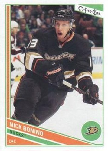 #345 Nick Bonino - Anaheim Ducks - 2013-14 O-Pee-Chee Hockey