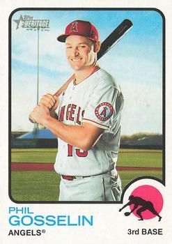 #345 Phil Gosselin - Los Angeles Angels - 2022 Topps Heritage Baseball