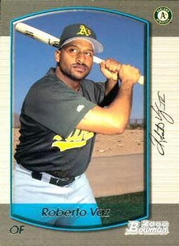 #345 Roberto Vaz - Oakland Athletics - 2000 Bowman Baseball