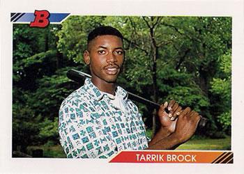 #345 Tarrik Brock - Detroit Tigers - 1992 Bowman Baseball