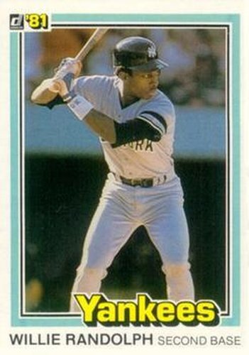 #345 Willie Randolph - New York Yankees - 1981 Donruss Baseball