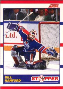 #345 Bill Ranford - Edmonton Oilers - 1990-91 Score Canadian Hockey