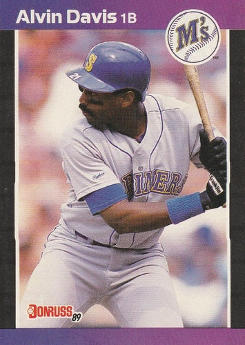 #345 Alvin Davis - Seattle Mariners - 1989 Donruss Baseball