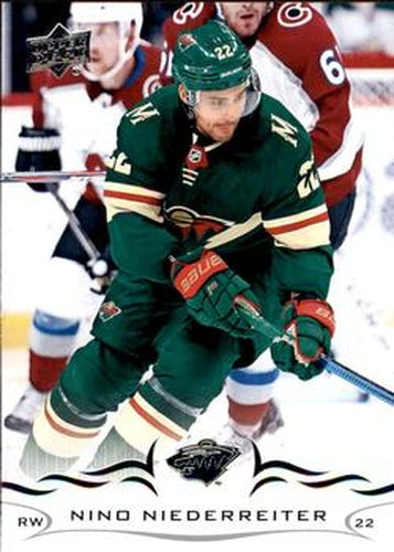 #345 Nino Niederreiter - Minnesota Wild - 2018-19 Upper Deck Hockey